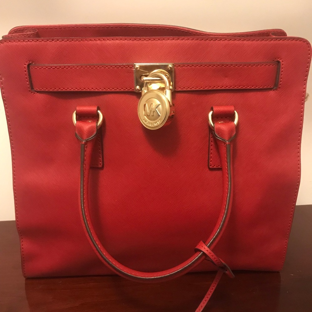 Michael Kors Red Hamilton Bag